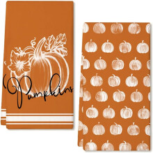 Microfiber Pumpkin Festival Green Elf Kitchen Towels, 2617", Super Absorbent, Face & Hand Use – Compatible with All Standard Racks