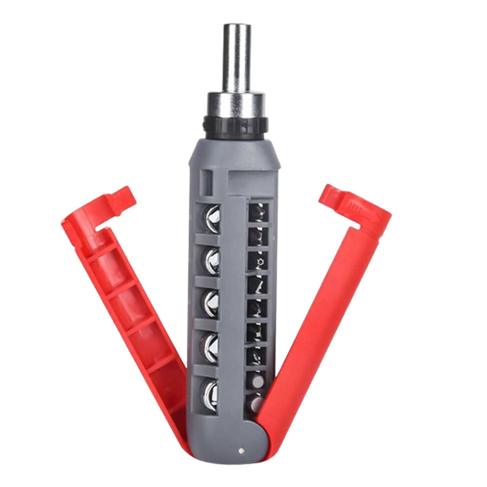 14 In 1 Multifunctional Ratcheting Screwdriver Set Adjustable Angle Ergonomic Handle For Home And Professional Repairs 9083649245590