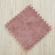 Tapis de chambre patchwork moelleux carré en mousse
