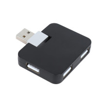 Faltbarer USB 3.0-Hub mit 4 Anschlüssen, quadratisch, für Büro und Reisen