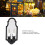 1:12 Luce da parete a specchio, nera 5,8 cm 140 mAh 5