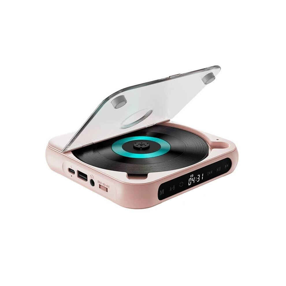 Portable Bluetooth-Compatible Cd Player, Hi-Fi Sound, Wireless & Wired Playback, Rechargeable Battery, Compact & Lightweight For Travel,Home,Car 9083649249055