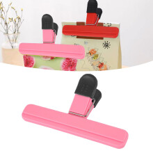 Kraftiga spånklämmor för matförvaring – Stor storlek, blandade färger, kompatibel med snackspåsar (1 st, 15 x 8 cm)