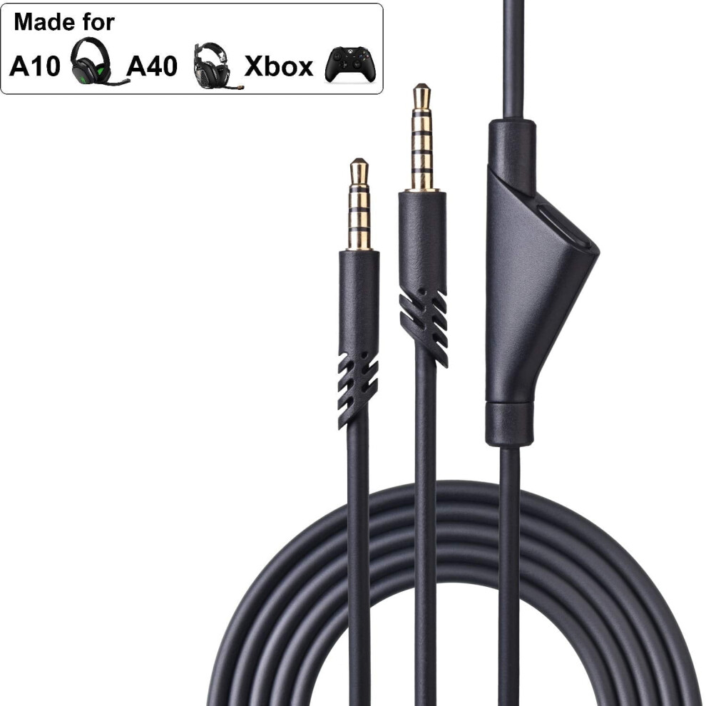 Replacement Audio Chat Talkback Cable Cord With Mute Function Fit For Astro A10 A40 G233 G433 Gaming Headset, Xbox One Controller, Ps-4 Etc Gold 9083649247327