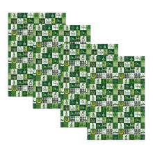 4 Pcs Funny Kitchen Towels, St. Patrick's Day and Gnomes Green Microfiber Dish Towels 18"x26", Decorative Tea Towel Set