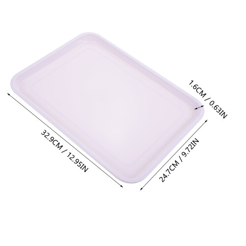Plateaux de classe en plastique blanc (1 pièce) 2