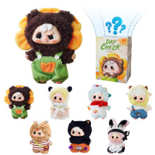Scatola a sorpresa con peluche Pippy Daycheck Series da 5,5 pollici, giocattolo da collezione, bambola di peluche Pippy, regalo a sorpresa per Natale