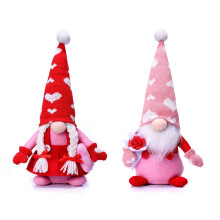 WANYNG Lot de 2 décorations de Noël en peluche représentant des gnomes, le Père Noël et des nains, pour décorer votre table pendant les fêtes