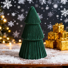 Sapins de Noël en résine, décorations de cheminée, ornements de fêtes, design moderne et conique, pour cheminée, bureau, décoration hivernale