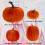 Mesterséges Halloween tök dekoráció 8 db 3