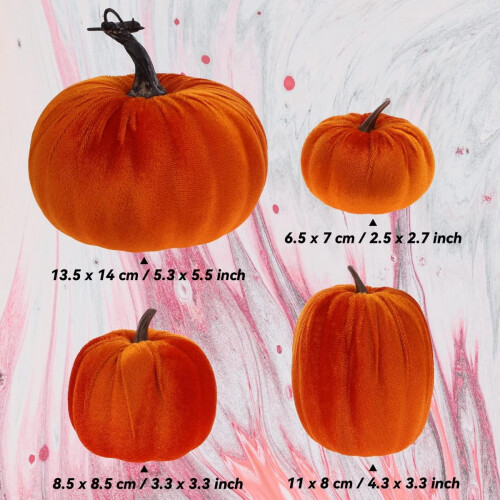 Mesterséges Halloween tök dekoráció 8 db 2