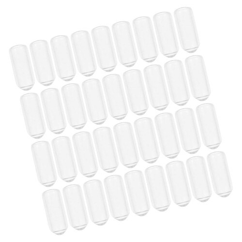 200 pcs Transparent Rubber Headband End Caps