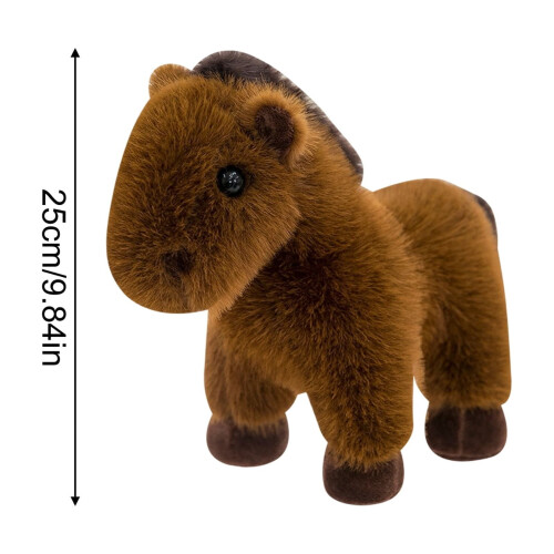 Peluche Poney 25 cm, douce et câline 1