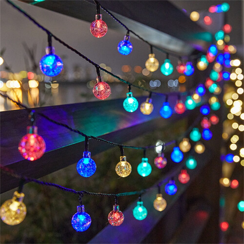 Εξωτερικά φώτα με λυχνίες Mood Solar 16,4ft Led φώτα αδιάβροχα διακοσμητικά φωτιστικά για