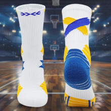 Basketballsocken für Jugendliche mit hohem Schaft, Fußgewölbeunterstützung und