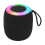 Enceinte Bluetooth portable mini caisson de basses noire 9 x 8,5 x 8,5 cm 1