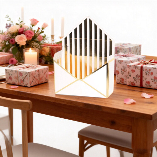 Envelope Shaped Bouquet Valentine's Day Envelope Bouquet Envelope Foldable Bouquet Packaging Paper 2