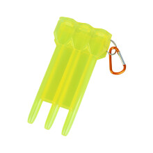 Portable Transparent Case for Dart Sets, Compact Storage Organizer for Flights, Shafts, and Accessories, Durable Travel Case with Secure Closure