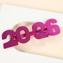 2026 Happy New Year Party Glasses 2026 Glitter Eyeglasses for New Years Eve Party Celebration Party Supplies