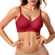 Wire-Free Push-Up Bra with Light Padding & Side Support –