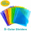 Plastic Binder Dividers with One Front Pocket and Tab Binder Divider for 3 Ring Binder, Multicolor, 10 Pack 2