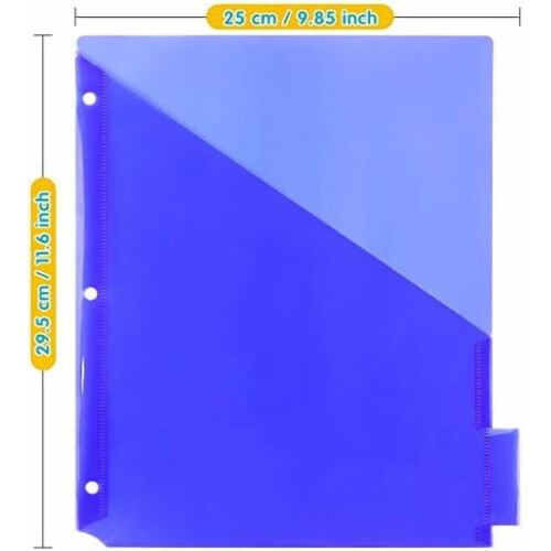 Plastic Binder Dividers with One Front Pocket and Tab Binder Divider for 3 Ring Binder, Multicolor, 10 Pack 2