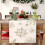 Winter Table Runner Snowflake Design Linen 33x93cm 4