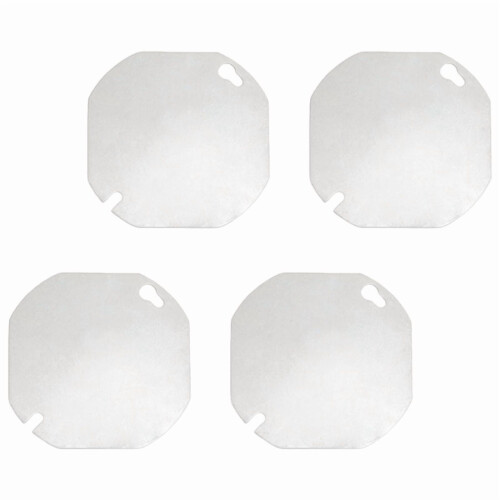 Electrical Box Covers Metal Octagonal 4-Pack 1
