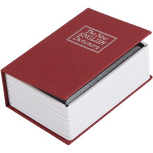 Safe for Money and Jewelry That Imitates the of A Book and is Perfect for Home and Office ( Red)