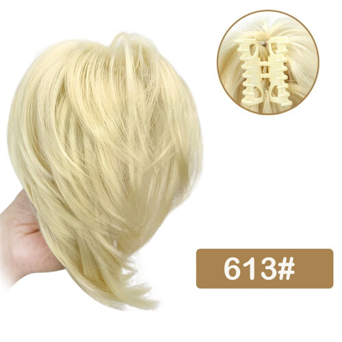 Hårextensions Scrunchie Klo Klips Glat Rodet Knold1 1