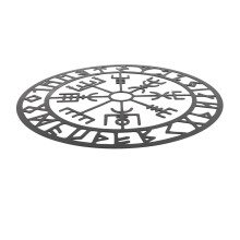 30cm Iron Compass Wall Decor Retro Hanging Artwork for Living Room Bedroom