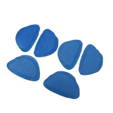 3 Paar Dicke blaue Fersenpolster gegen Reibung für Stiefel & Sport