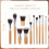 Premium Makeup Brush Set 11 Pcs Fine Workmanship with Cloth Storage Bag 11