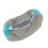 Schuh-Waschbeutel 39x19 cm grau Polyester + Flaum 1