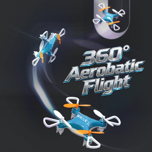 Mini drone para iniciantes com LED e rotação de 360 2
