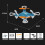 Mini drone para iniciantes com LED e rotação de 360 6