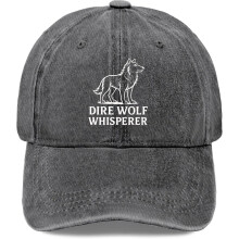 Pălărie Dire Wolf Whisperer pentru bărbați, șepci de baseball din bumbac spălat, pălărie reglabilă, cadouri personalizate pentru iubiți,