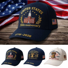 Gorra de béisbol retro lavada, ajustable, estilo patriótico, con visera de pato.