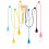 Suspension araignée à 6 bras, silicone et polyester, culot E26, 1
