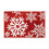 Christmas Snowflake Bath Mat, Super Absorbent Plush Rug 1