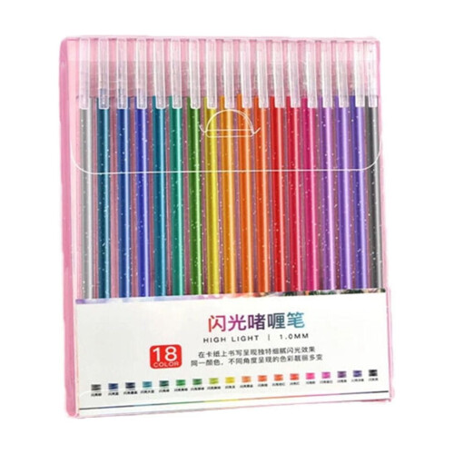 Σετ στυλό τζελ με γκλίτερ Vibrant Colors4Pieces