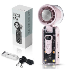 Ventilatoare de mare viteză, ventilator portabil pentru electrocasnice, cu placă instantanee și lumină LED, ventilator pliabil de mare viteză