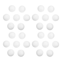 100Pcs White Foam Balls Solid Polystyrene Round Craft Balls for DIY Holiday Decorations