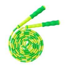 Corda de pular infantil ajustável – com contas macias, PVC.
