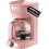 Cafetera rosa de 12 tazas con jarra de borosilicato 1