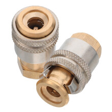 Adaptador de mangueira de latão para inflar pneus (2 peças)
