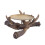Suport de lumânare rustic cu cerb, decor rustic 1