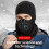 Windproof cold weather face mask fleece lined full coverage 1