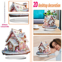 Vianočný domček z akrylovej dediny Candyland so snehovým efektom
