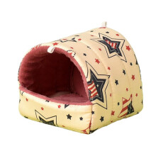 Plush Hamster Nest – Soft, Washable, Chew-Resistant Sleeping Pod for Hamsters, Chinchillas, Rabbits; Compatible with Small Animal Habitats